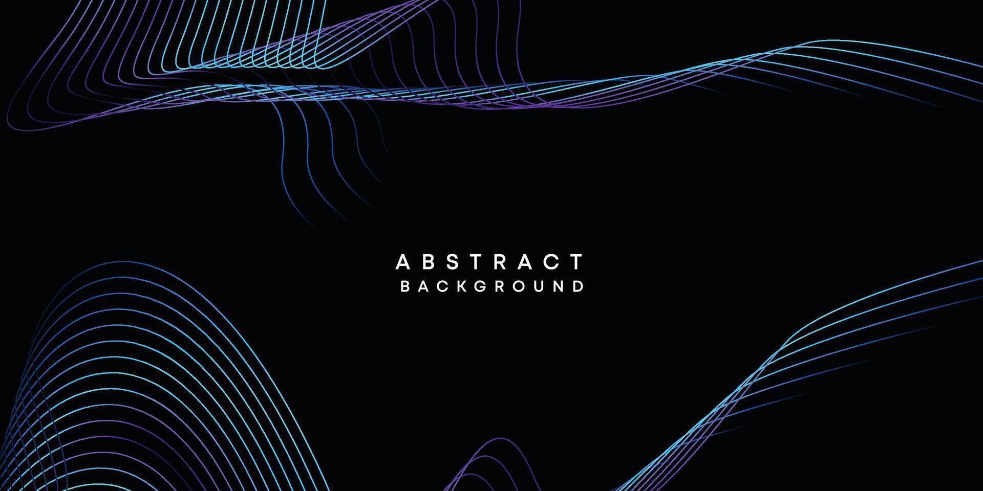 Abstract data visualization, geometric dark blue, orange, green gradient waving lines technology background. Purple, navy blue, red gradient futuristic geometric shiny wave pattern banner background vector