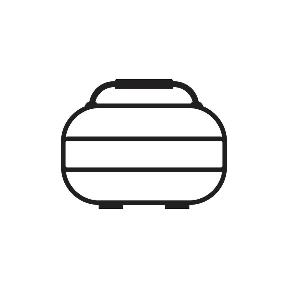 mochila icono logo vector