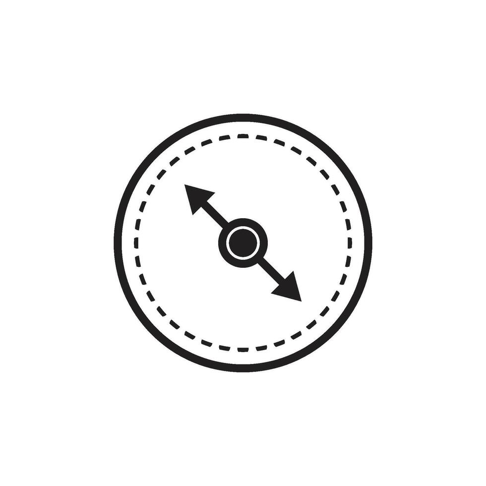 radius icon logo vector