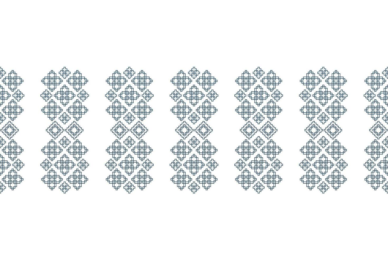 Traditional ethnic motifs ikat geometric fabric pattern cross stitch.Ikat embroidery Ethnic coloring paint pixel white background. Abstract,illustration. Texture,decoration,wallpaper. vector
