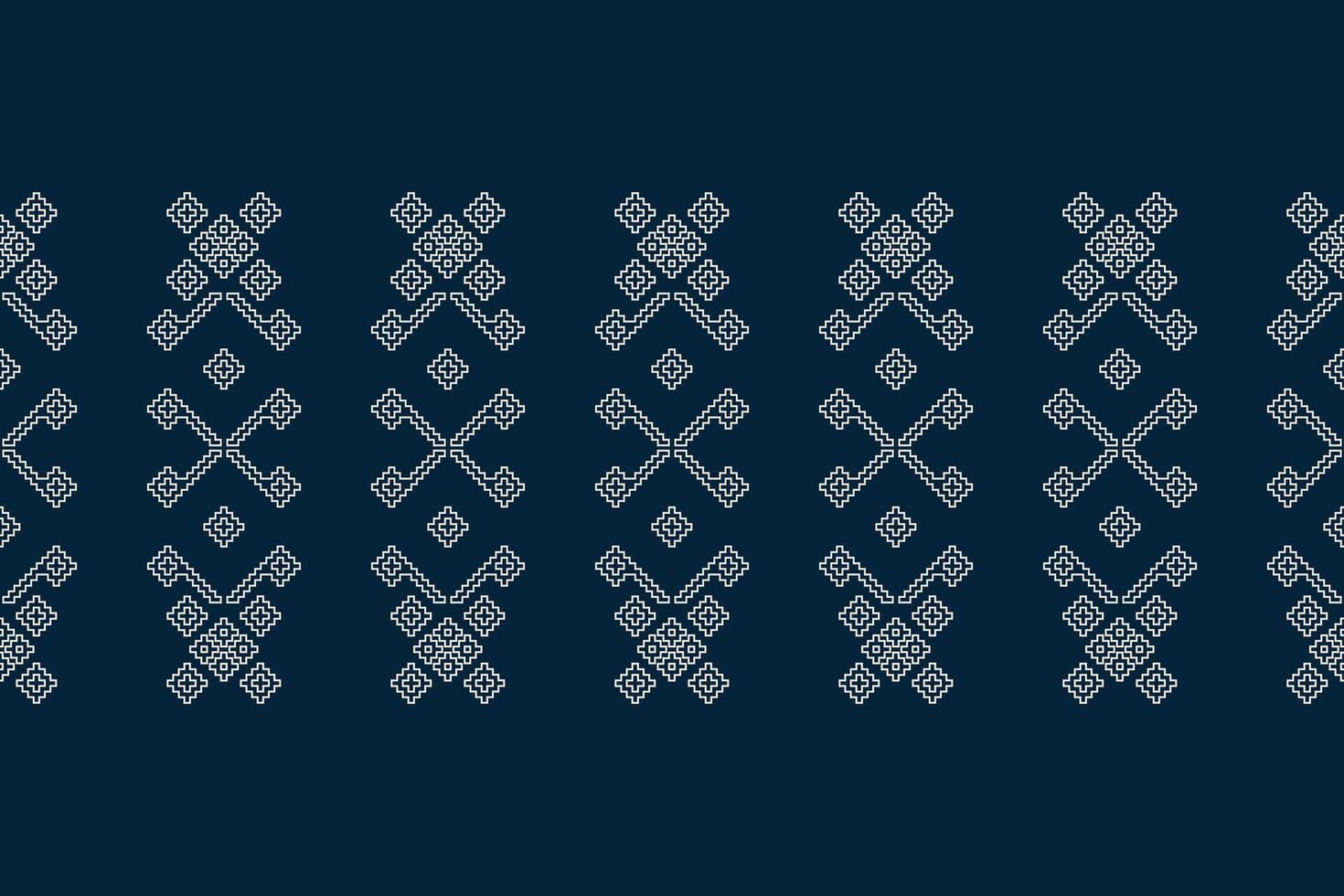 tradicional étnico motivos ikat geométrico tela modelo cruzar puntada.ikat bordado étnico oriental píxel Armada azul antecedentes. resumen, ilustración. textura, decoración, papel tapiz. vector