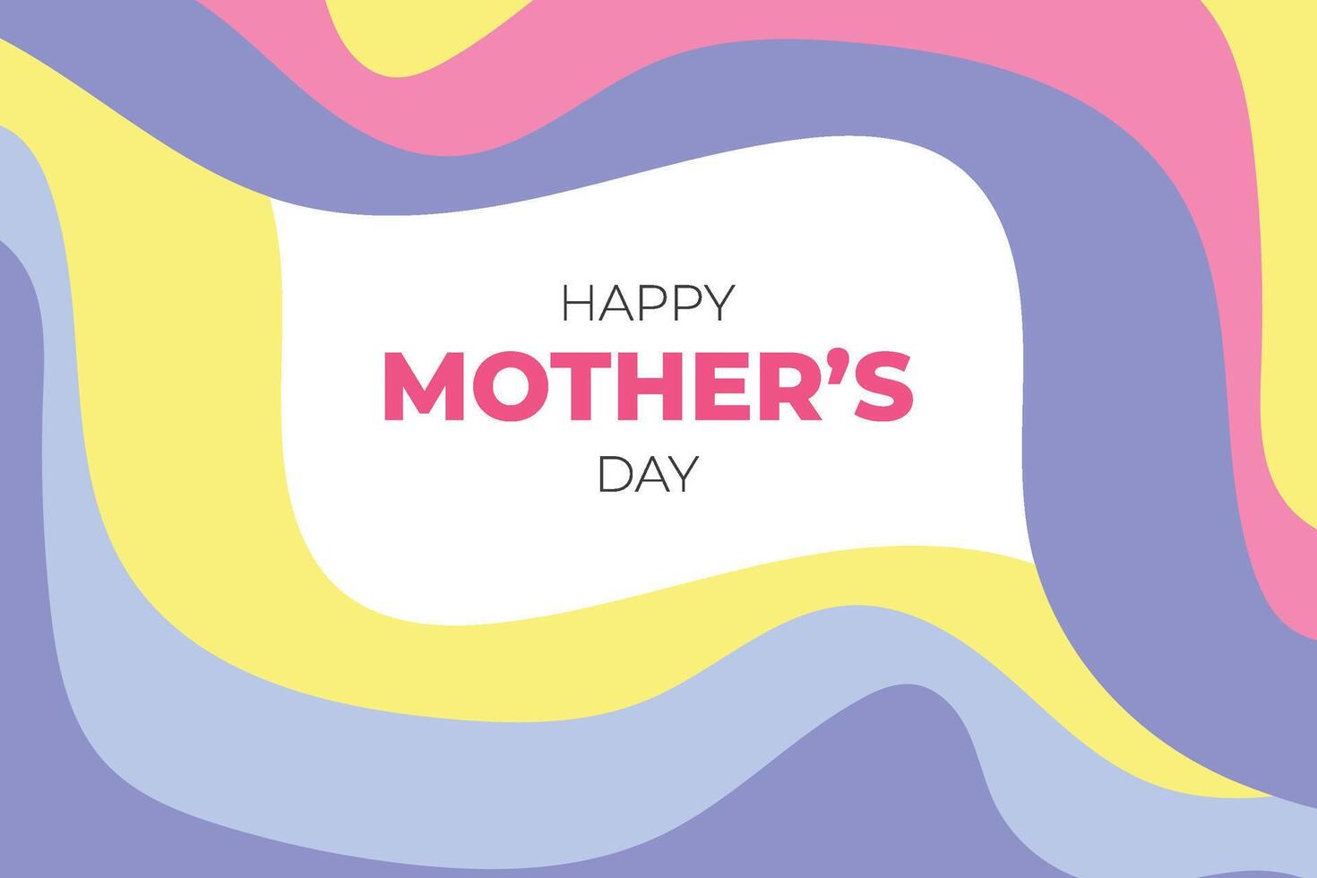 Happy Mothers Day Colourful Abstract Background vector