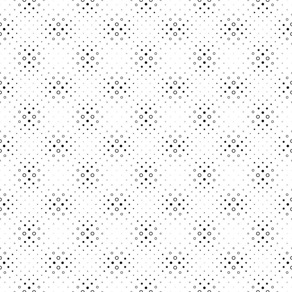 Geometrical black and white seamless circle pattern background vector
