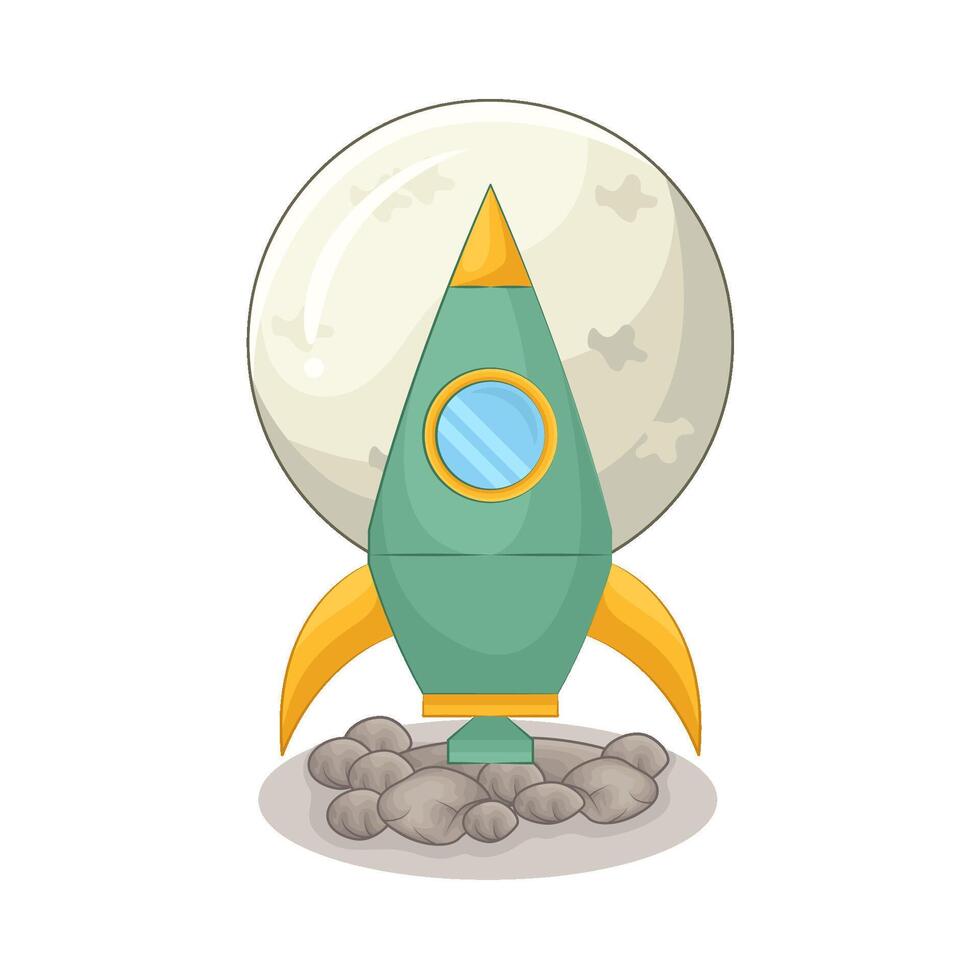 Illustration of rocket vector