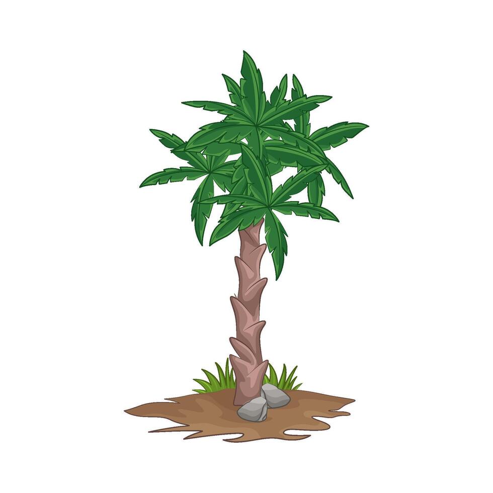 ilustración de palma árbol vector