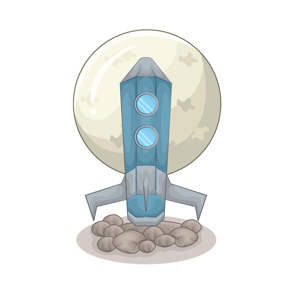 Illustration of rocket vector