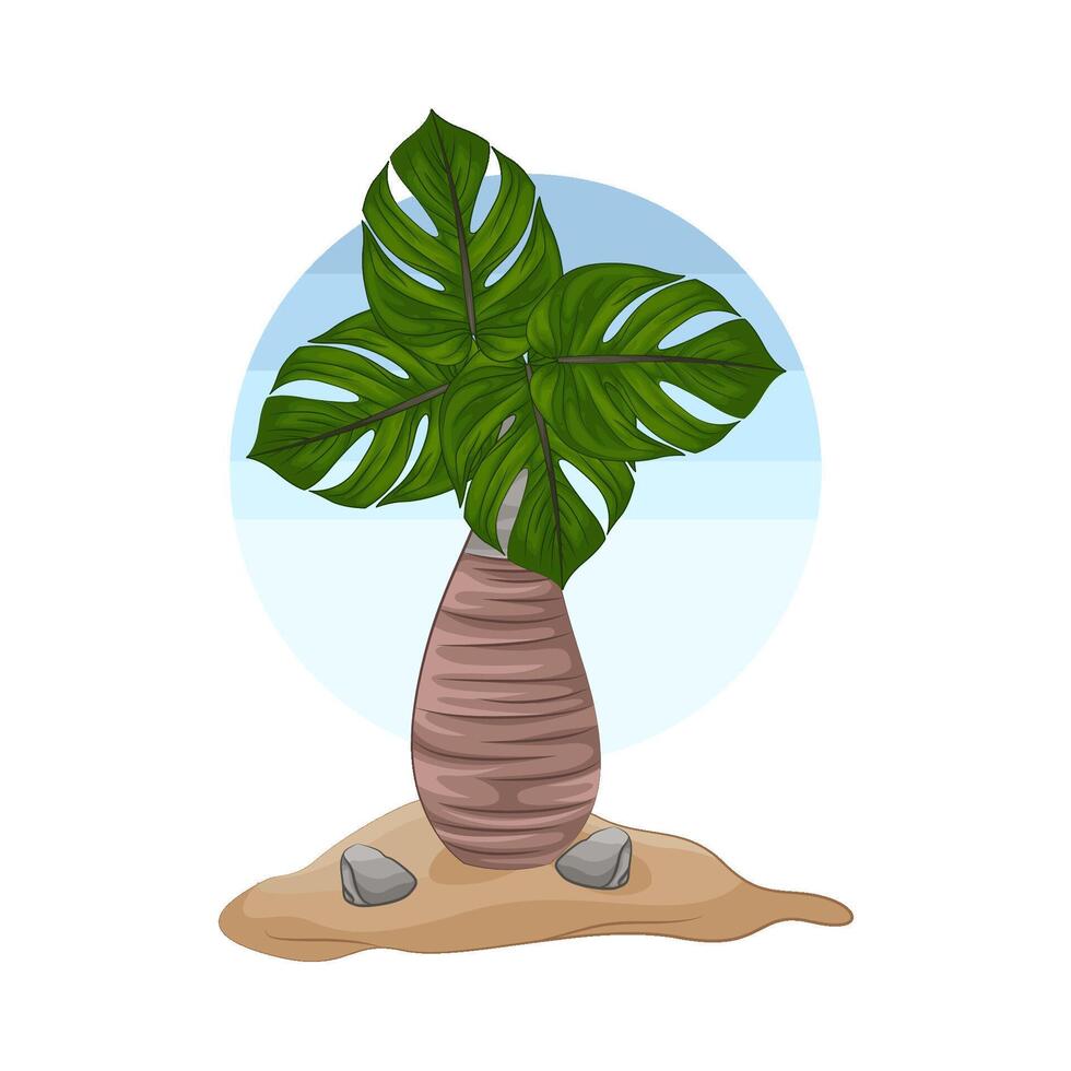 ilustración de palma árbol vector