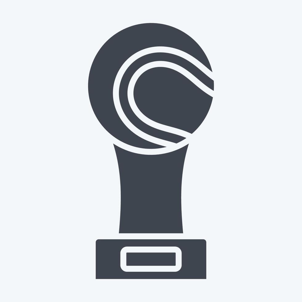 Icon Award. related to Tennis Sports symbol. glyph style. simple design illustration vector