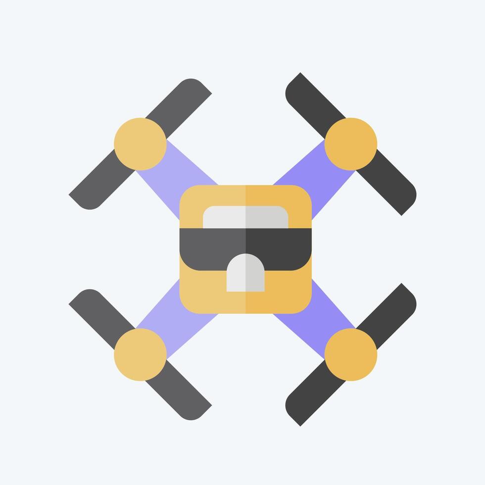 Icon Air Craft. related to Drone symbol. flat style. simple design illustration vector