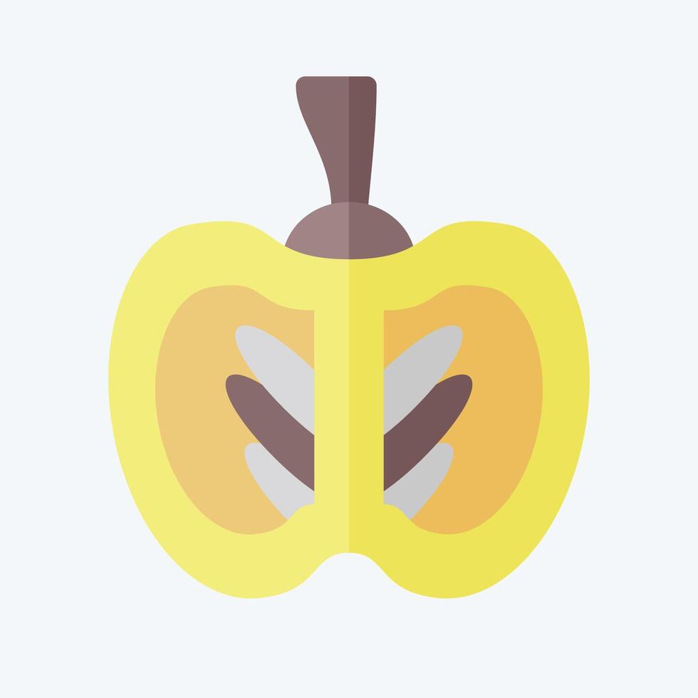 Icon Pumpkin. related to Healthy Food symbol. flat style. simple design illustration vector