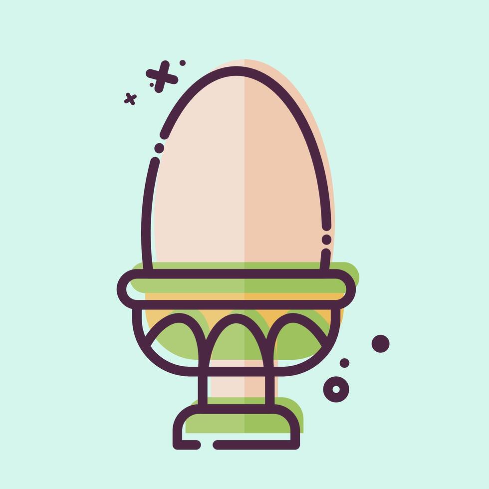 Icon Boiled Egg. related to Healthy Food symbol. MBE style. simple design illustration vector