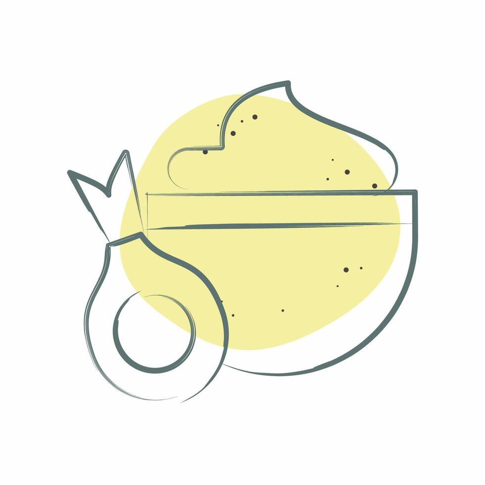 Icon Onion. related to Healthy Food symbol. Color Spot Style. simple design illustration vector