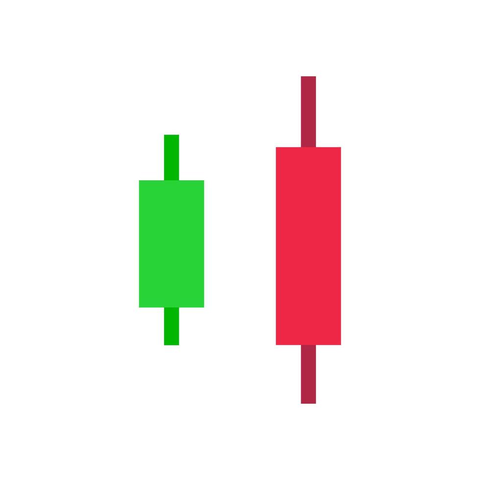 Candlestick icon. Stock and Forex. vector