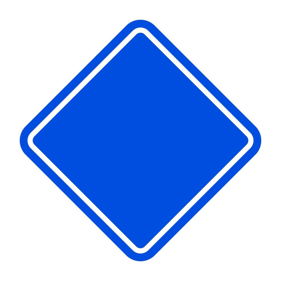 Blue sign icon. Traffic sign. vector