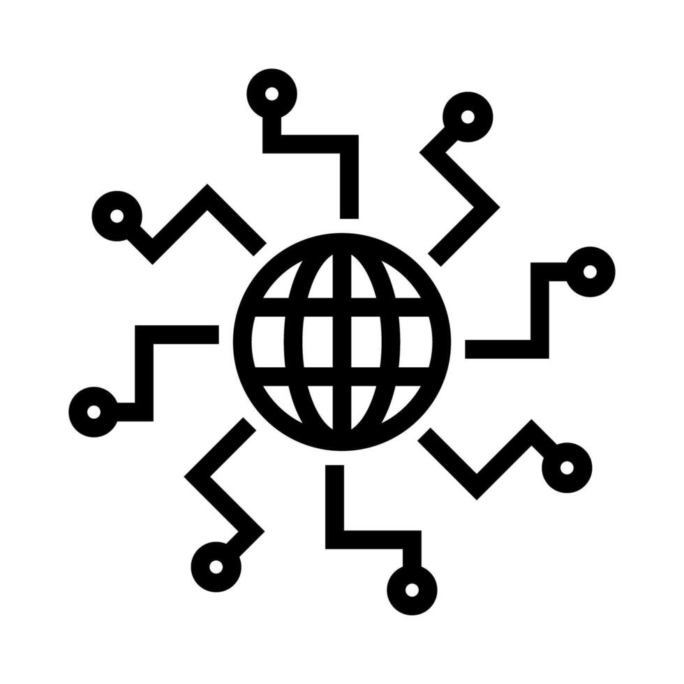 Internet Symbol. Browser and web icon. vector