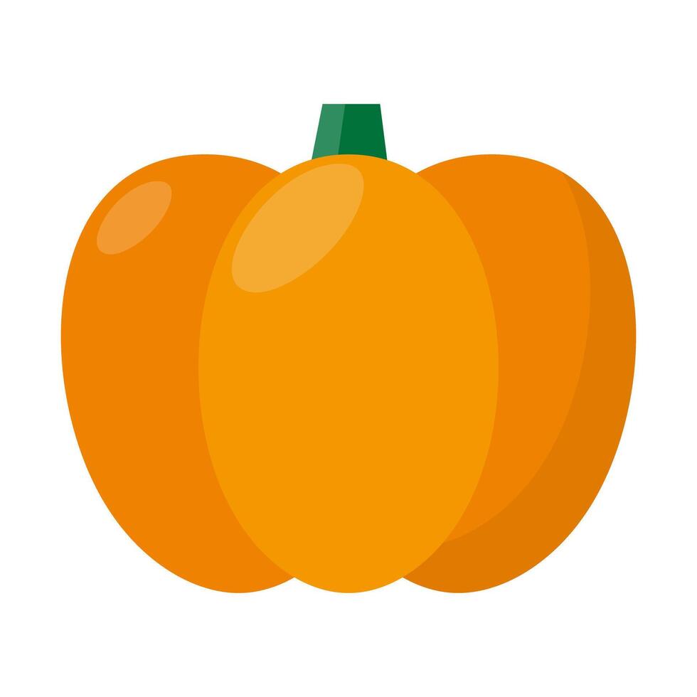 Orange pumpkin icon. Vegetable. vector