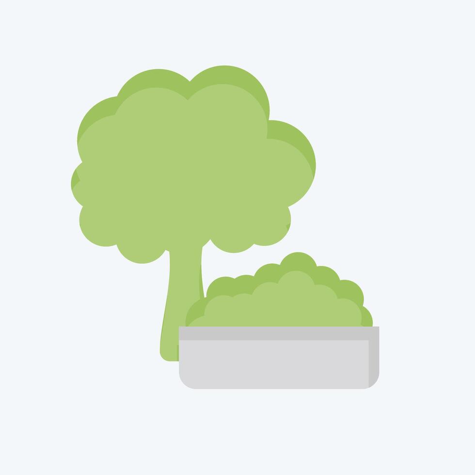 Icon Broccoli. related to Healthy Food symbol. flat style. simple design illustration vector