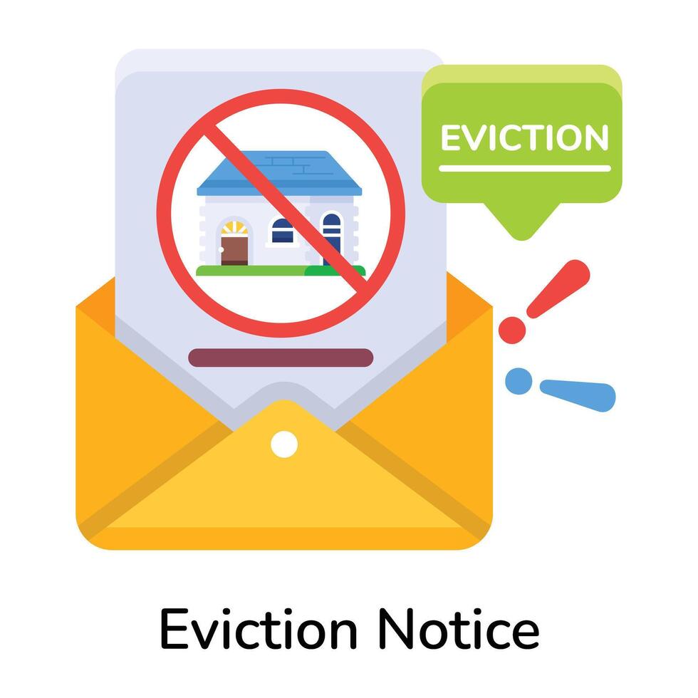 Trendy Eviction Notice vector