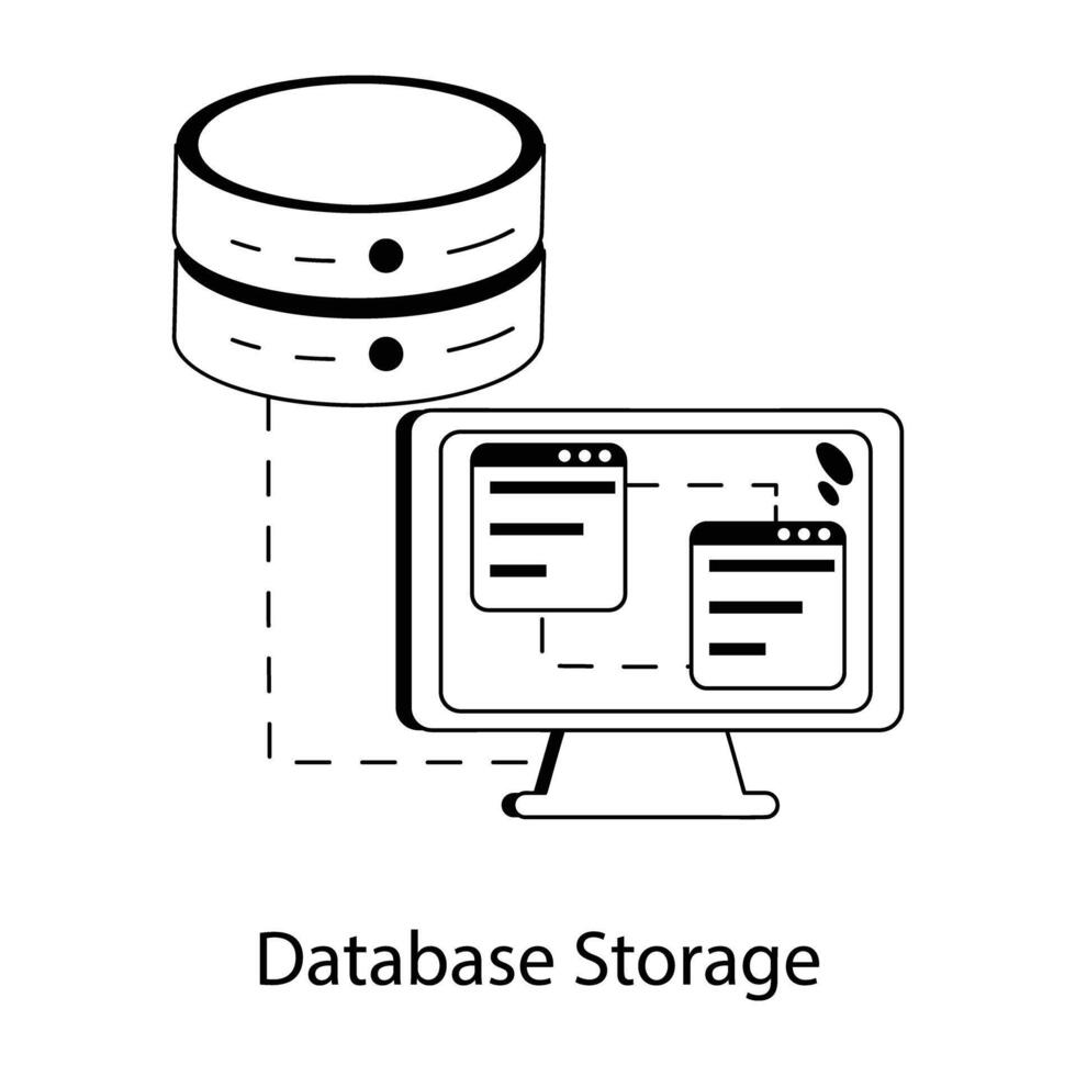 Trendy Database Storage 43339344 Vector Art at Vecteezy