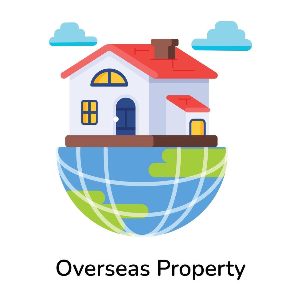 Trendy Overseas Property vector