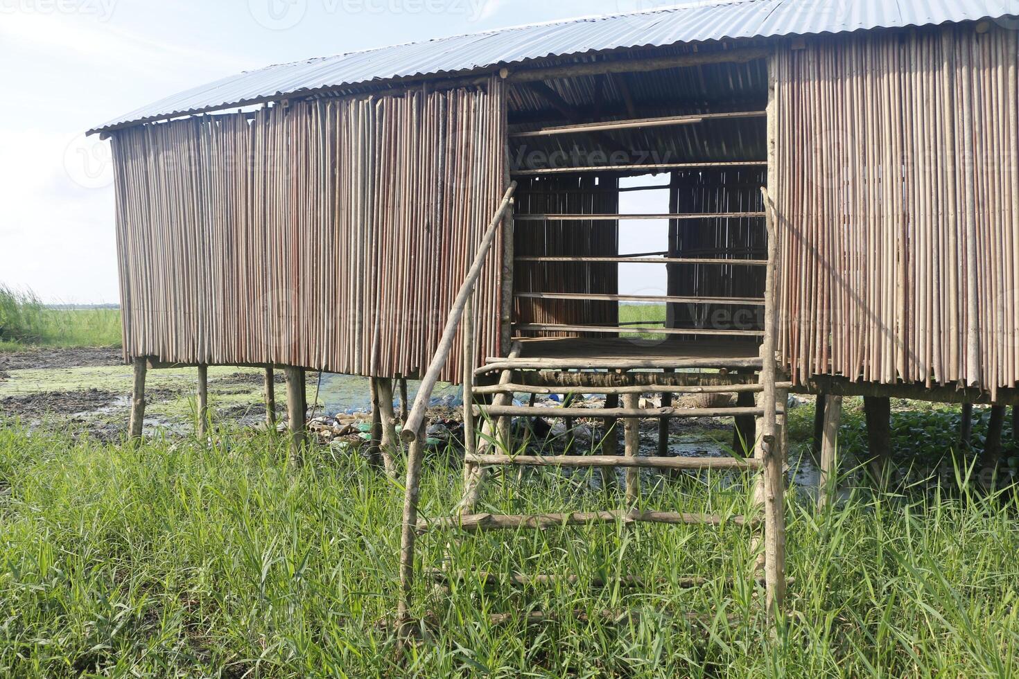 Stiltvillage Aguegues in Benin Africa photo