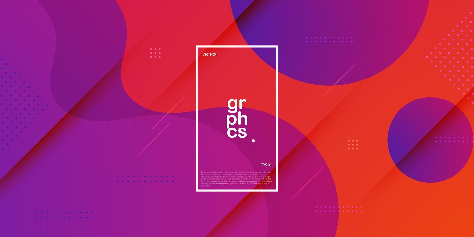 Modern dynamic orange and purple color textured background design in 3D style with dark color. EPS10 vector