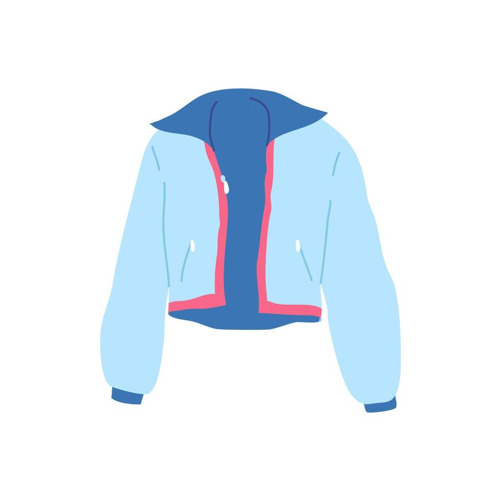 dibujos animados ropa masculino azul chaqueta. vector