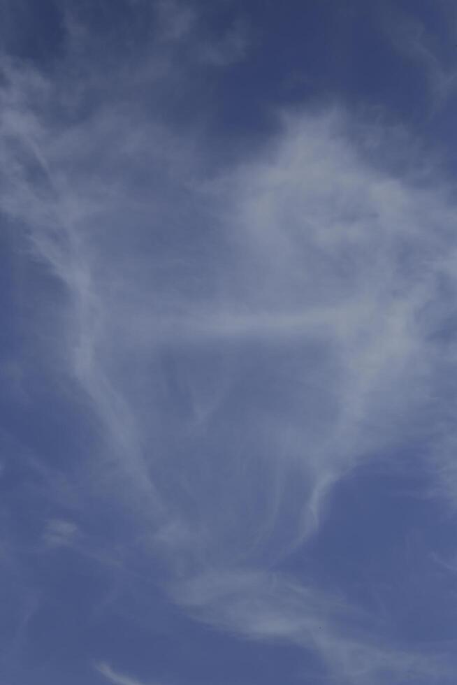 blue sky with white clouds photo