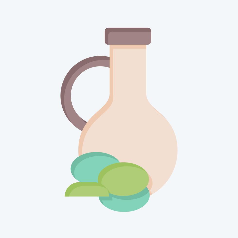 icono aceituna aceite. relacionado a sano comida símbolo. plano estilo. sencillo diseño ilustración vector