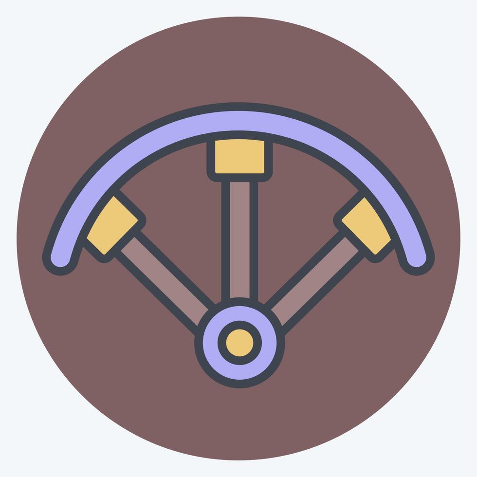 Icon Propeller Guards. related to Drone symbol. color mate style. simple design illustration vector