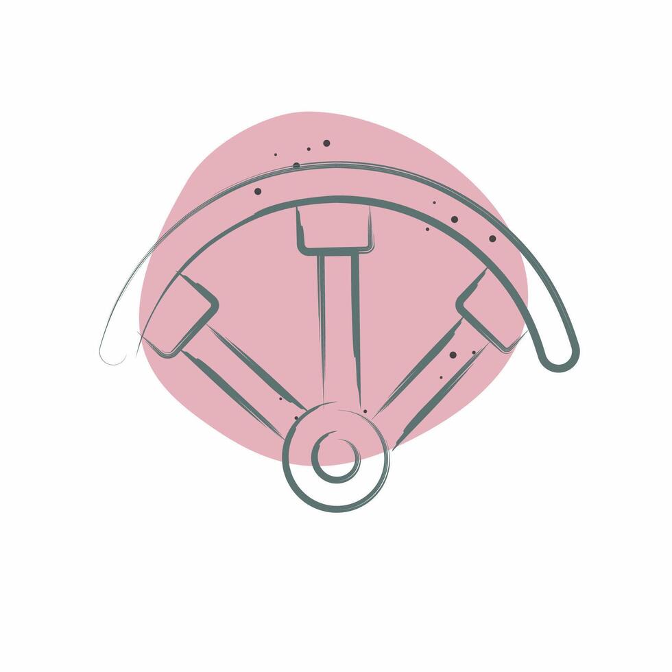 Icon Propeller Guards. related to Drone symbol. Color Spot Style. simple design illustration vector