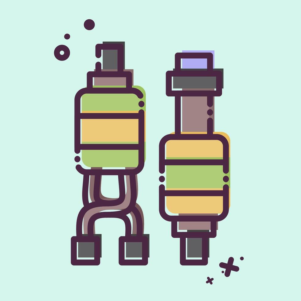 Icon Spare Motor. related to Drone symbol. MBE style. simple design illustration vector