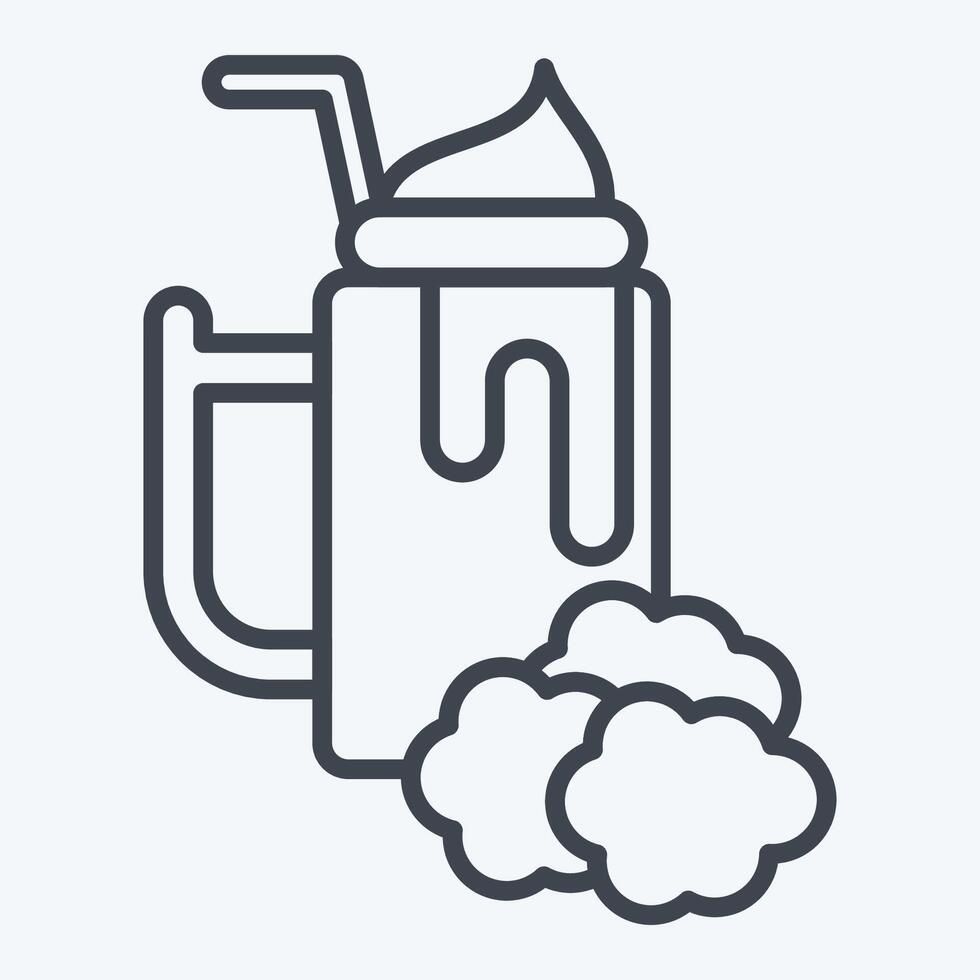 icono frambuesa. relacionado a sano comida símbolo. línea estilo. sencillo diseño ilustración vector