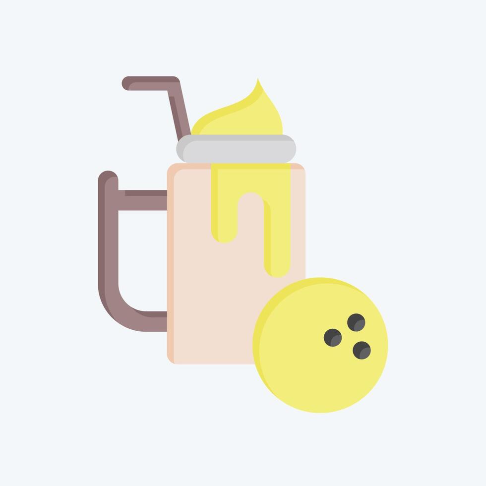 Icon Nourishing Drink. related to Healthy Food symbol. flat style. simple design illustration vector