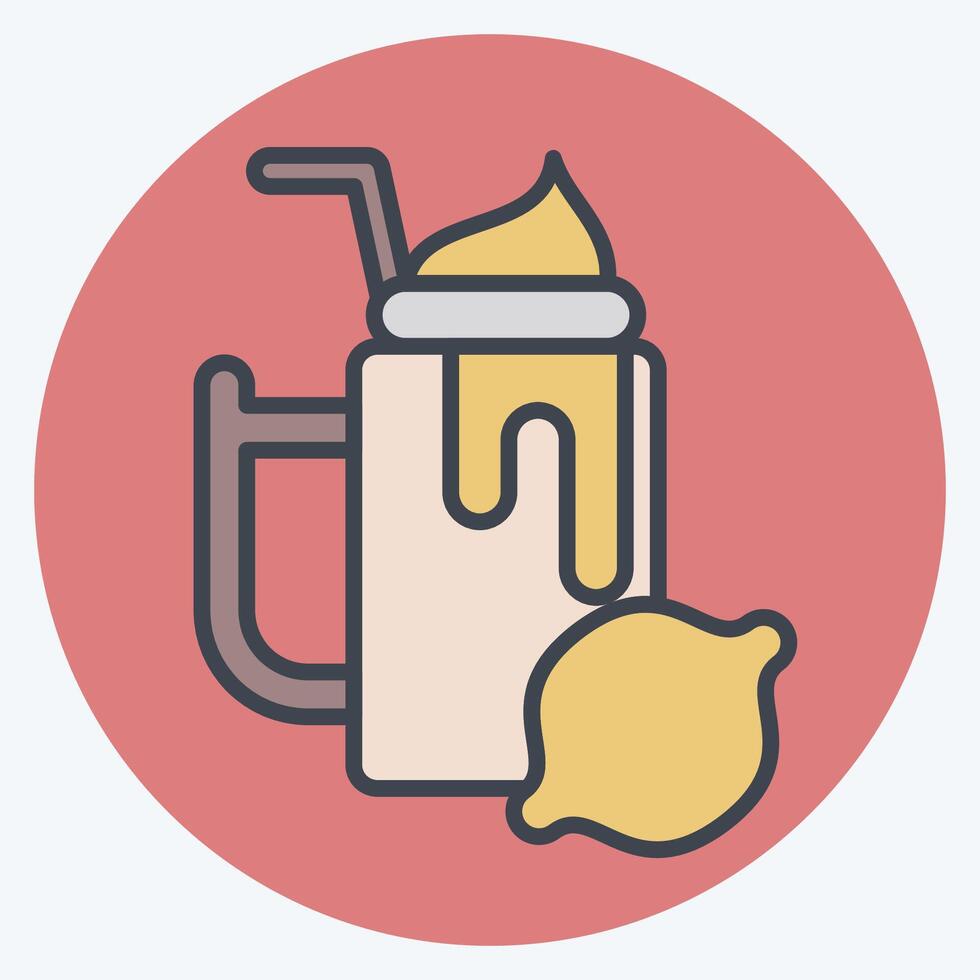 icono limón. relacionado a sano comida símbolo. color compañero estilo. sencillo diseño ilustración vector