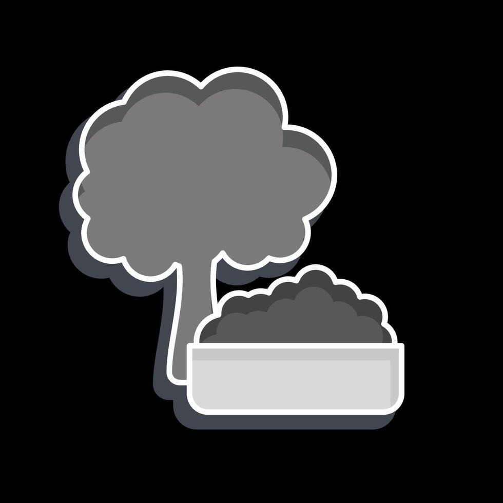 Icon Broccoli. related to Healthy Food symbol. glossy style. simple design illustration vector