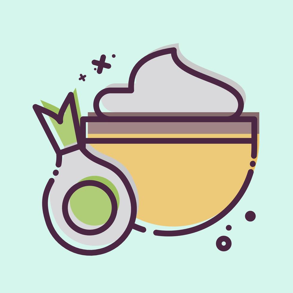 icono cebolla. relacionado a sano comida símbolo. mbe estilo. sencillo diseño ilustración vector