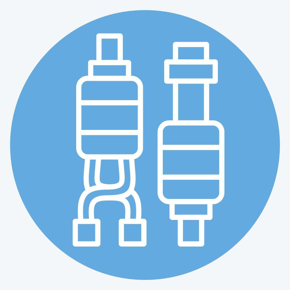 Icon Spare Motor. related to Drone symbol. blue eyes style. simple design illustration vector