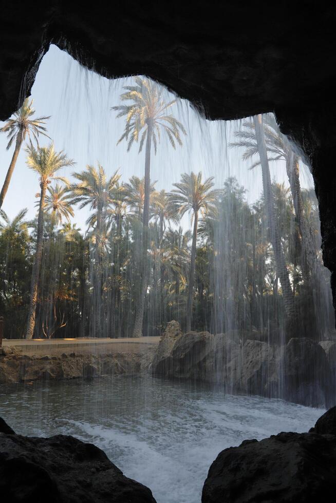 cascada, lento velocidad de obturación foto