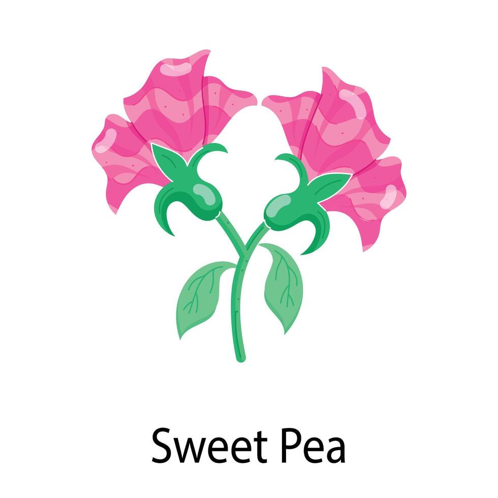 Stickers Depicting Spring Flowers vector