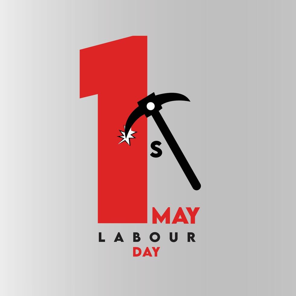 International Labour Day, May 1st, A different hamour sign use in design, Labour day, World Labor, Social Media Post vector