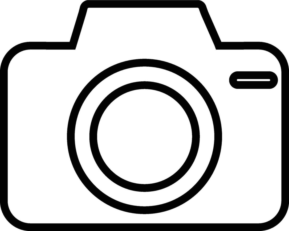 Camera icon black vector