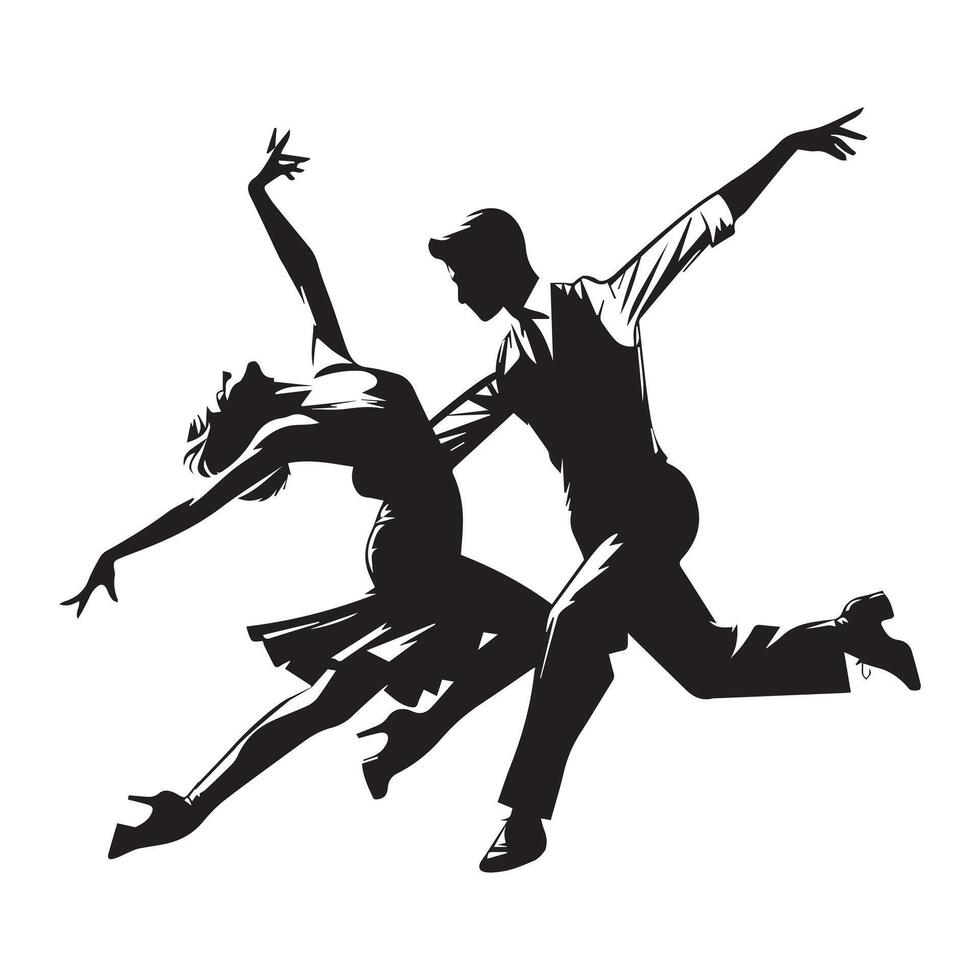Breakaway Dance Illustration in black and white 43343879 Vector Art at