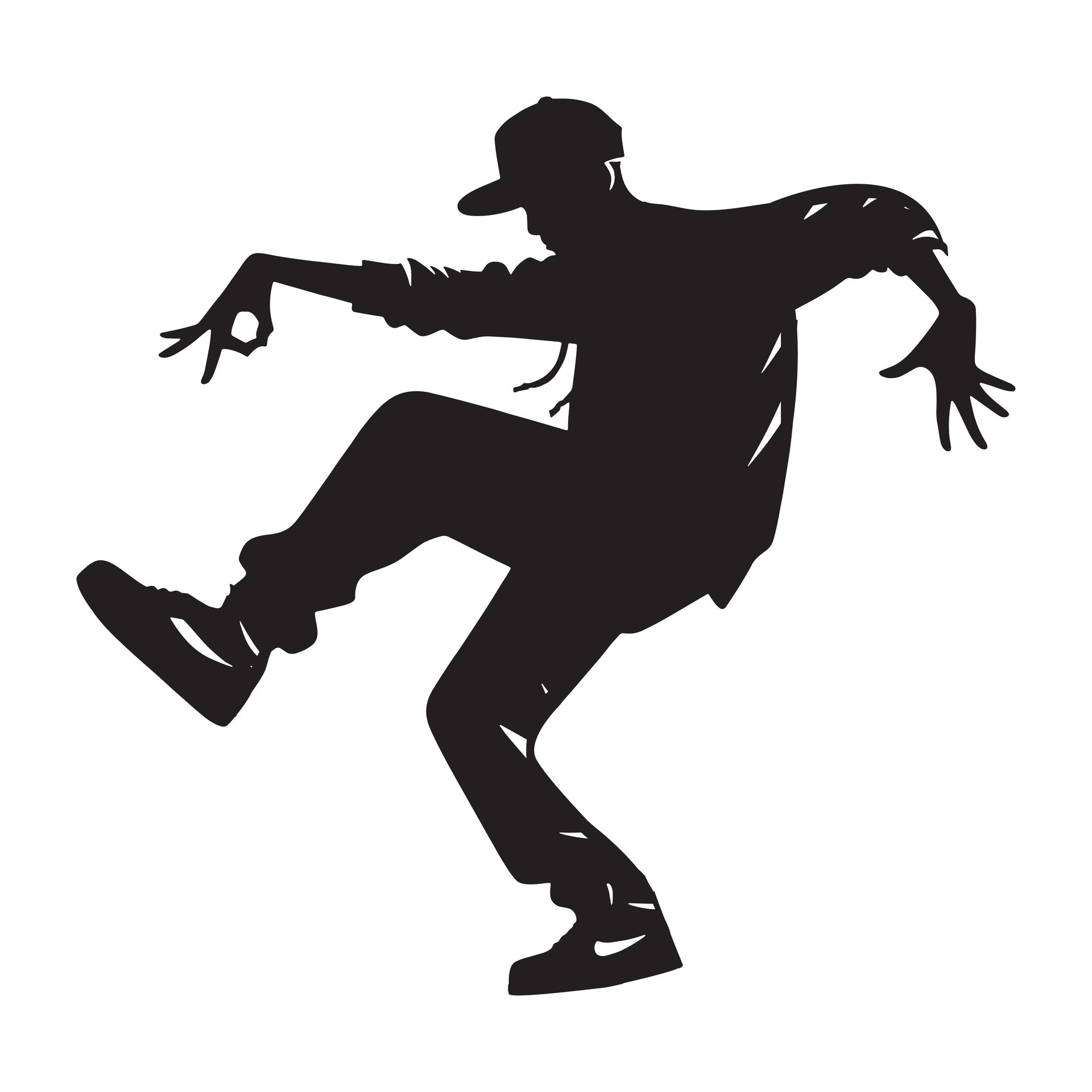 Locking Dance Silhouette Illustration 43343884 Vector Art at Vecteezy