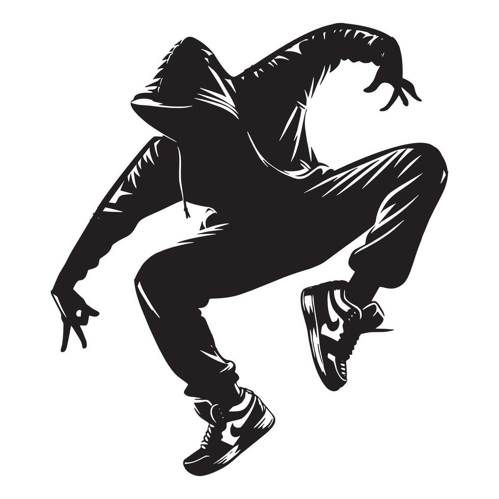 Locking Dance Silhouette Illustration 43343907 Vector Art at Vecteezy