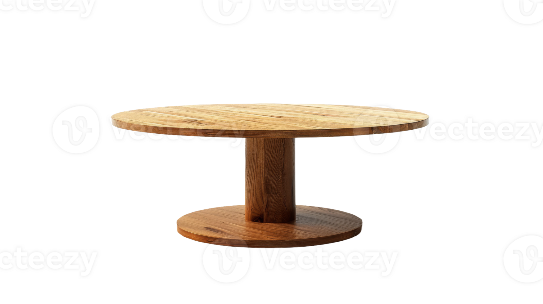 Modern Round Table isolated on the transparent background, Format png
