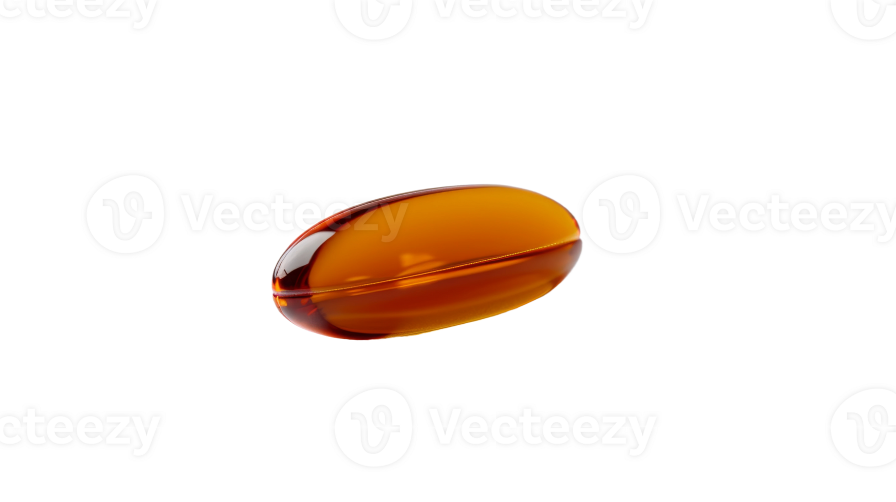 Oil in a Pill isolated on the transparent background, Format png