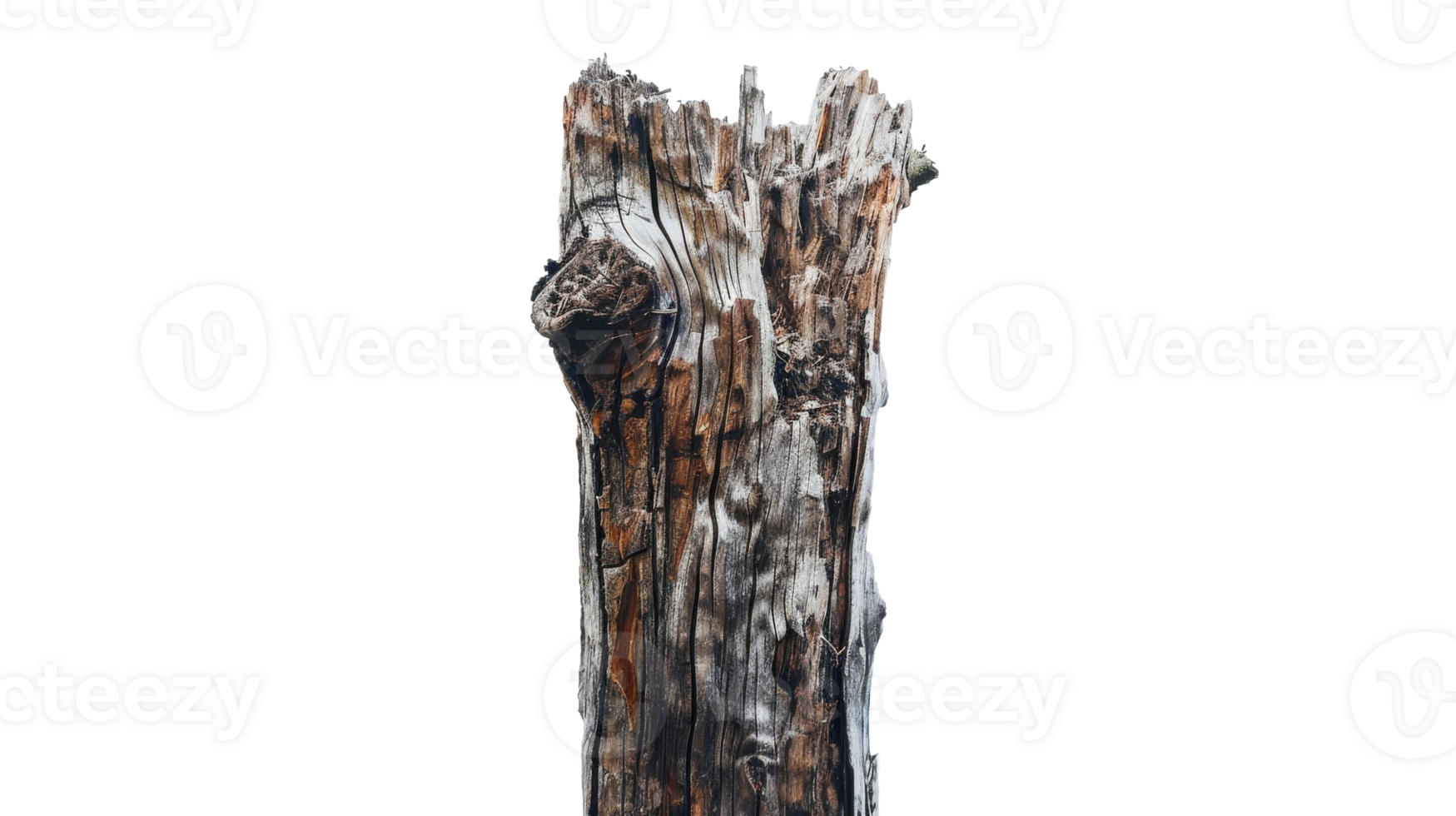 Tree Trunk isolated on the transparent background, Format png