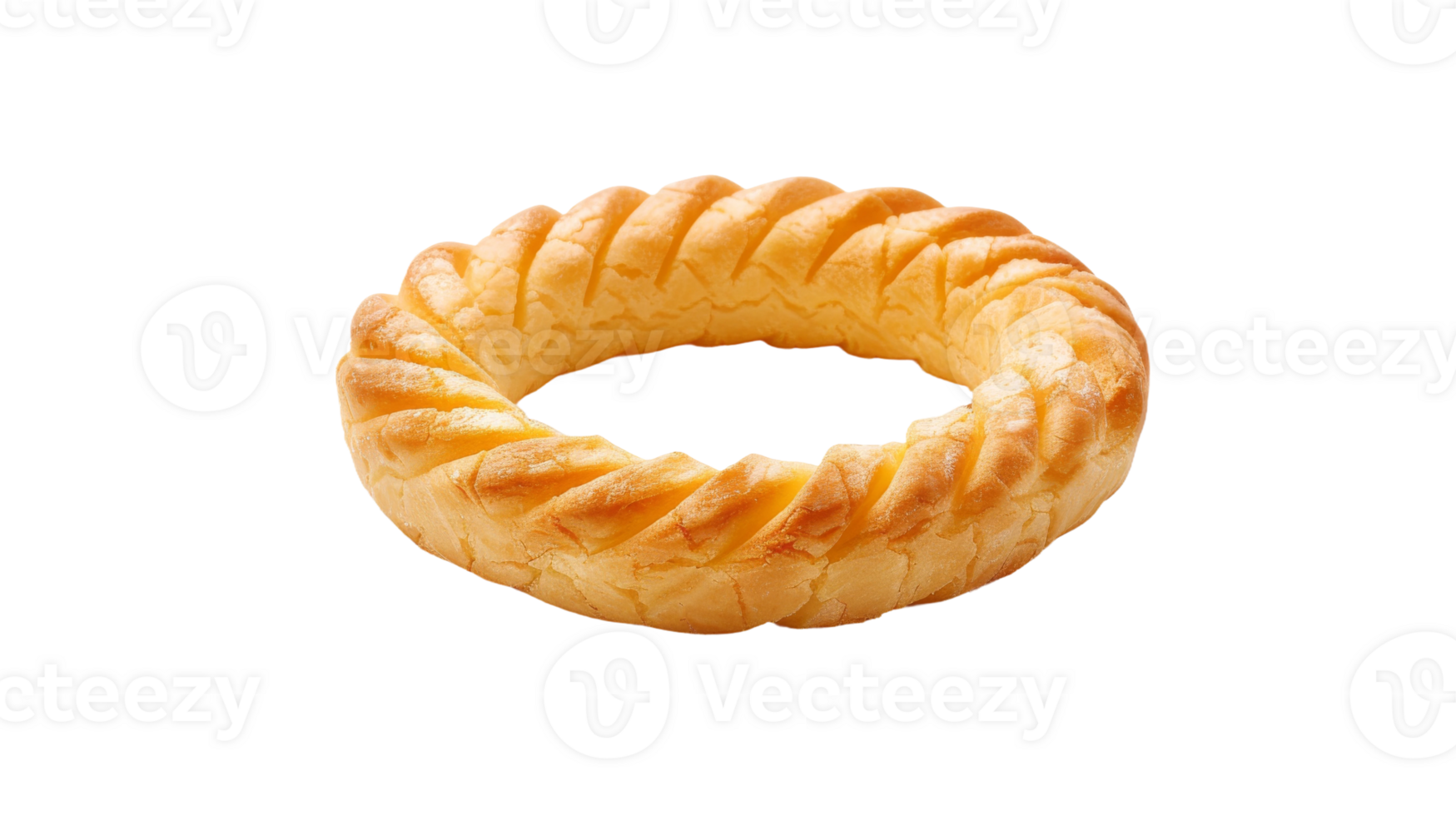 Smör ringa kex isolerat på de transparent bakgrund, formatera png