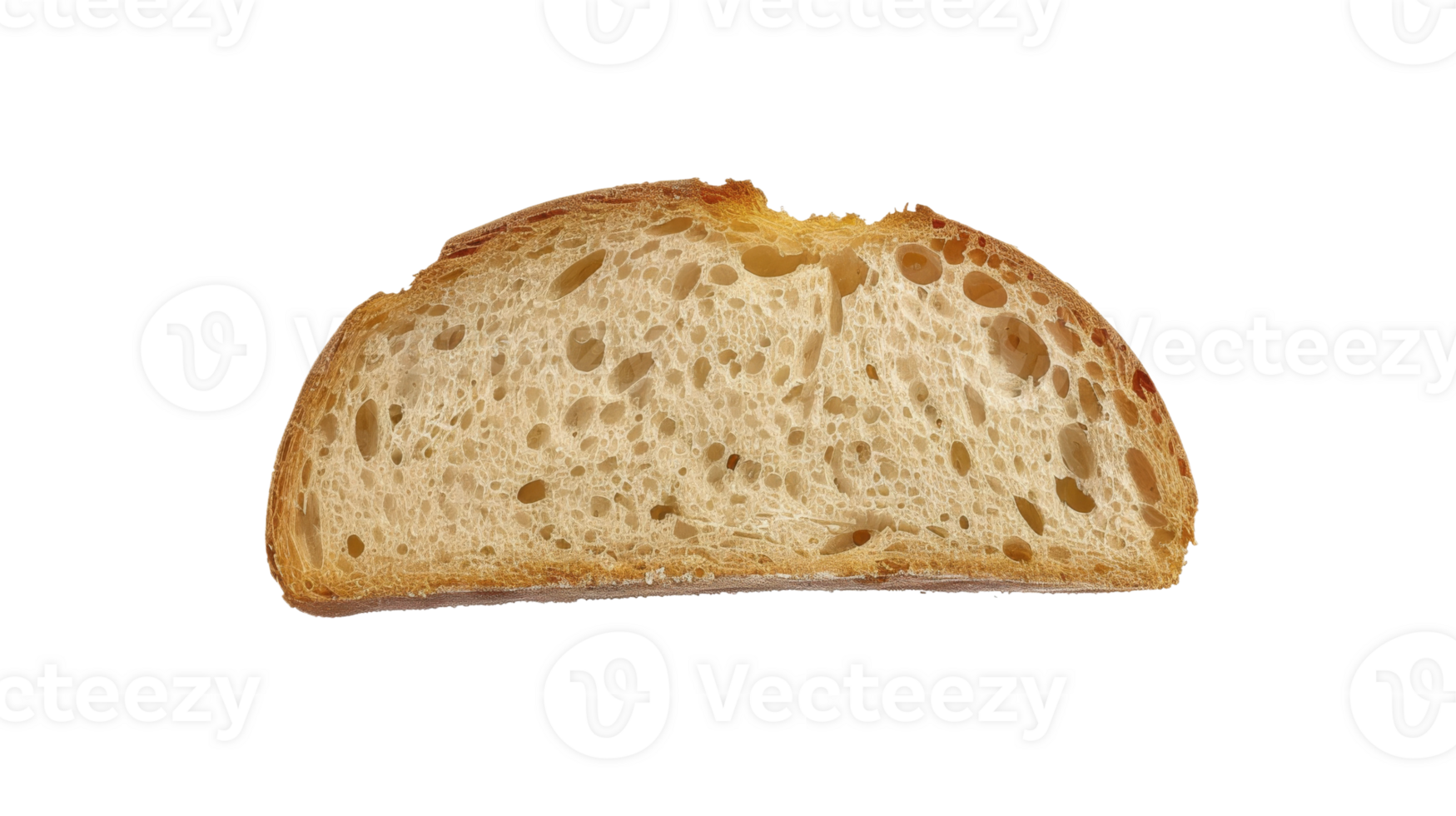 Bread slic isolated on the transparent background, Format png